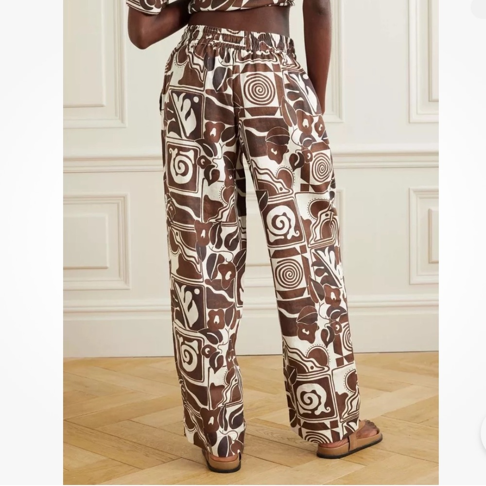 ❌SOLD OUT❌ MARA HOFFMAN Finn printed hemp shirt and straight-leg pants (SET) - Picture 8 of 16